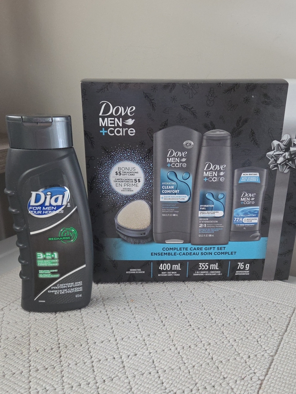 Dove Men+Care Complete Care Gift Set with 3-in-1 Wash( bonus 3in 1 Wash)